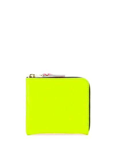 Comme Des Garçons Super Fluo Zip-around Wallet In Yellow