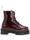 DR. MARTENS' LEATHER LACE-UP BOOTS
