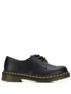 Dr. Martens' Unisex 1461 Quad Polished Smooth Shoes In Black