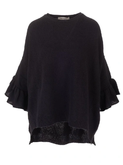 Valentino Cashmere Wool Sweater In Black
