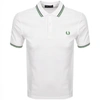 FRED PERRY TWIN TIPPED POLO T SHIRT WHITE,126869