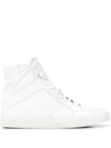 ZADIG & VOLTAIRE HIGH FLASH LACE-UP SNEAKERS