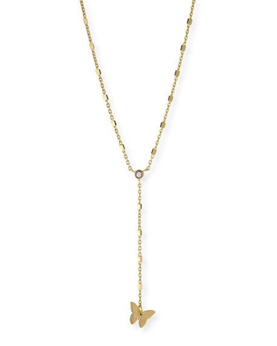 Jennifer Zeuner Bailey Lariat Necklace In Gold