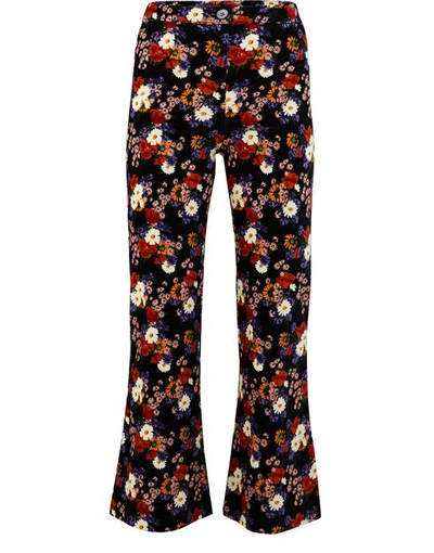 Staud Rex Trousers In Black Floral