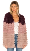 MINKPINK LOST WEEKEND FAUX FUR COAT,MINK-WO145