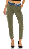 Hudson High-rise Straight-leg Cargo Pants In Isolated Troop