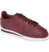 Nike Classic Cortez Sneaker In Night Maroon/ Burgundy Ash