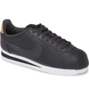 Nike Classic Cortez Sneaker In Off Noir/ Black/ Metallic Gold