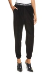 ALEXANDER WANG T LOGO STRIPE CORDUROY PANTS,4W494003U9