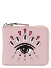 KENZO KENZO EYE MOTIF ZIP AROUND WALLET