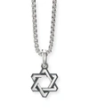 DAVID YURMAN MEN'S DECO STAR OF DAVID PENDANT WITH DIAMONDS IN SILVER, 24MM,PROD221560246