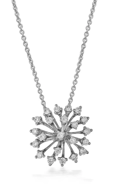Hueb Luminus Large Pendant Necklace (online Trunk Show) In White Gold/ Diamond