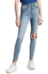 LEVI'S MILE HIGH RIPPED SUPER SKINNY JEANS,227910097
