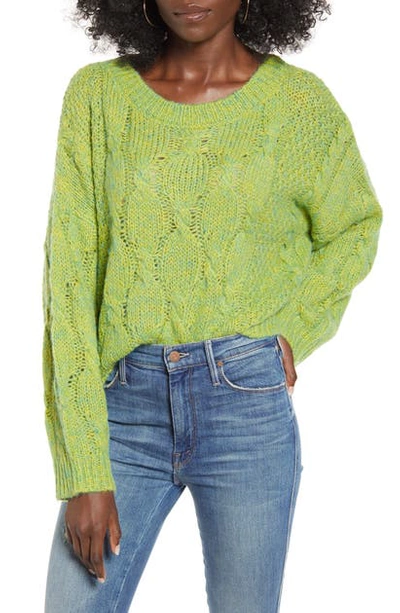 Joa Oversize Pullover In Lime