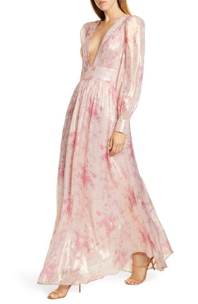 knee length dresses for ladies Mew Mews Orenthal Halterneck Rhinestone Cutout Maxi Dress main image 1