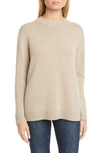 Theory Crewneck Cashmere Sweater In Oatmeal