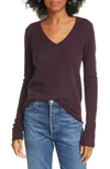 Atm Anthony Thomas Melillo Cashmere Crewneck Sweater In Dark Maroon