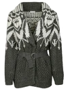 BRUNELLO CUCINELLI KNIT BELTED CARDIGAN,11146439