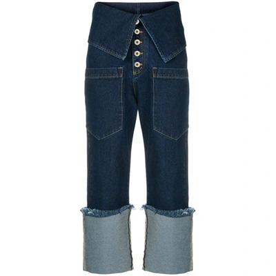 Marques' Almeida Marques'almeida Women's Blue Cotton Jeans