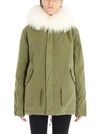 MR & MRS ITALY MR&MRS ITALY WOMEN'S GREEN COTTON OUTERWEAR JACKET,MP1011SC2100 XS