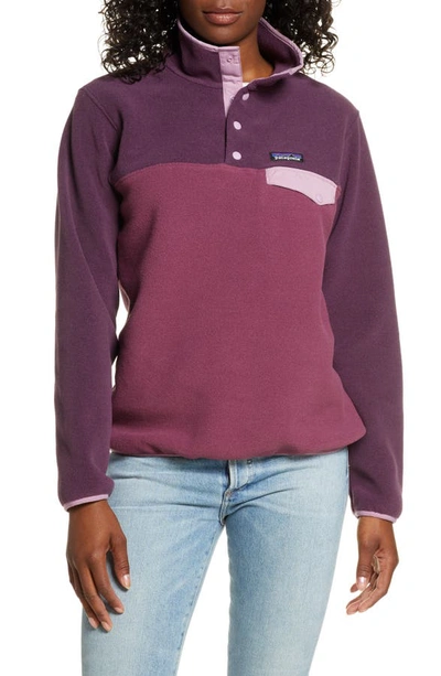 Patagonia Synchilla Snap-t Recycled Fleece Pullover In Lit Light Balsamic