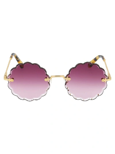 Chloé Sunglasses In Gold Gradient