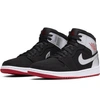 Nike 1 Mid Sneaker In Black/ Gym Red/ Silver