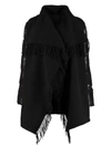 MONCLER WOOL CAPE WITH LOGO,11147651
