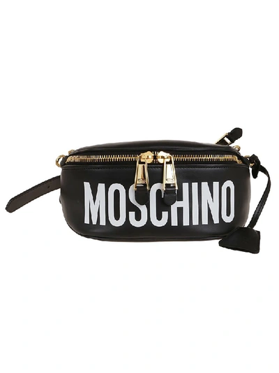 Moschino Pouch With Logo In Black