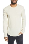 Goodlife Triblend Scallop Long Sleeve Crewneck T-shirt In Timber Wolf