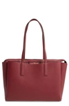The Marc Jacobs Protege Leather Tote Bag In Cabernet