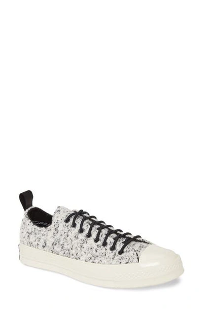 Converse Chuck Taylor All Star Ct 70 Flocked Wool High Top Sneaker In White/ Black/ Egret