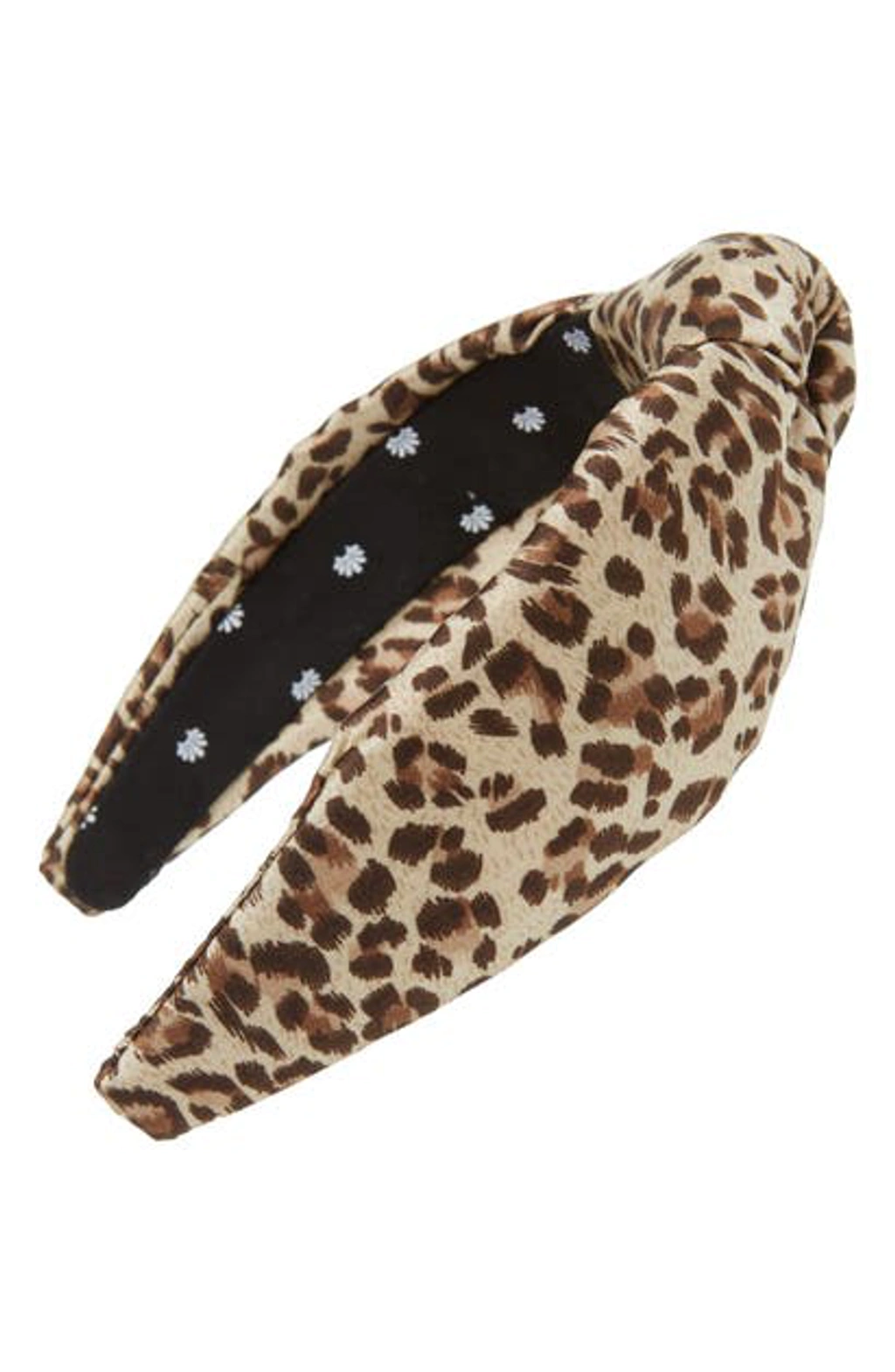 Lele Sadoughi Snow Leopard Headband Lele Sadoughi Corduroy Alice Headband In Leopard | ModeSens main image 3