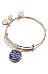ALEX AND ANI YOU ARE STRONGER EXPANDABLE WIRE BANGLE,A19EBLSPOSR