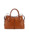 TOD'S SMALL D BAG IN CROCODILE PRINT LEATHER WITH SHOULDER STRAP,11148537
