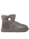 Ugg Grey Mini Bailey Suede Ankle Boots In Grey