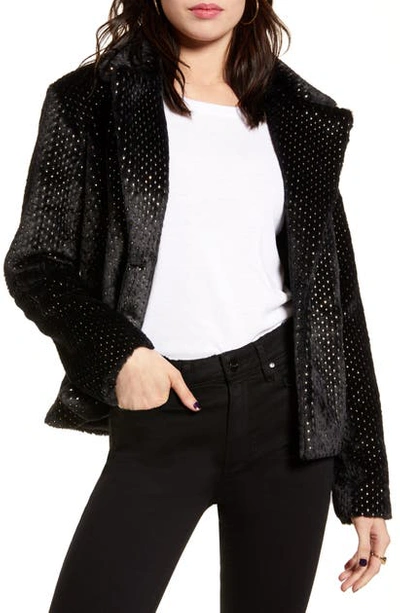 Minkpink Feel This Way Forever Jacket In Black/ Gold