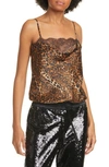 CAMI NYC THE ROMY LEOPARD PRINT STRETCH SILK BODYSUIT,ROMY BODYSUIT