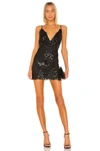 Superdown Abigal Mini Dress In Black