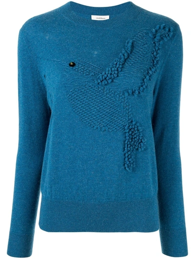 Onefifteen Textured Knit Jumper In Blue
