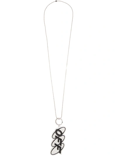 Off-white Off Pendant Necklace In White