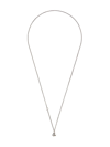 Werkstatt:münchen Mini Anchor Chain Necklace In Silver