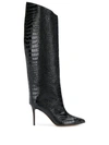 ALEXANDRE VAUTHIER CROC-EFFECT STILETTO BOOTS