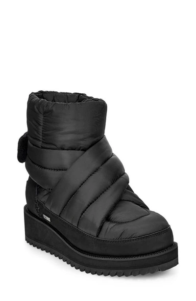 Ugg Montara Quilted Cold Weather Ankle Boots In Black