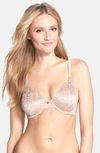 LE MYSTERE 'SAFARI' SATIN BURNOUT UNDERWIRE BRA,9878