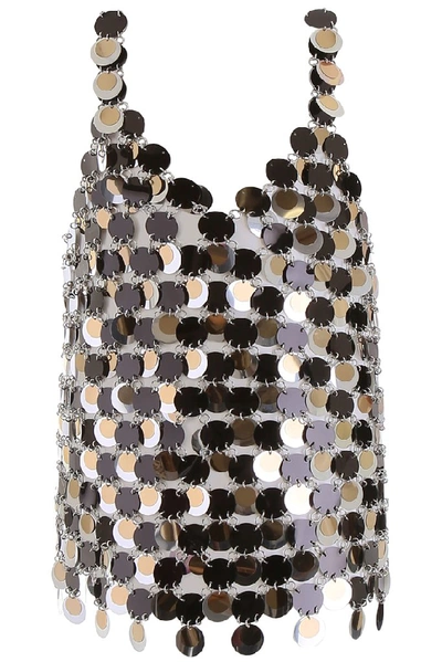 Rabanne Paco  Sequins Top In Multi