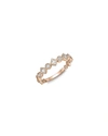MEMOIRE STACKABLES 18K ROSE GOLD DIAMOND ROUND & SQUARE RING,PROD225810655