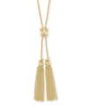 Kendra Scott Presleigh Double Tassel Pendant Necklace, 30 In Gold