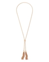 Kendra Scott Presleigh Tassel Necklace In Rose Gold