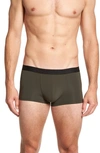 Hanro Men's Micro Touch Boxer Briefs In Winter Olive